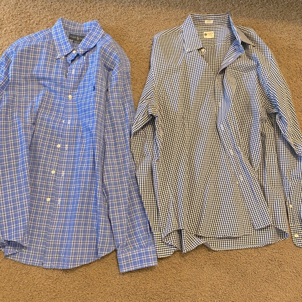 Men’s dress shirts- Jcrew & Ralph Lauren